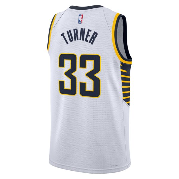 Indiana Pacers Nike Association Edition Swingman Jersey – White – Myles Turner – Unisex