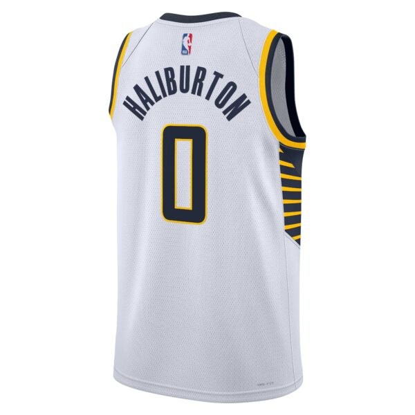 Indiana Pacers Nike Association Edition Swingman Jersey – White – Tyrese Haliburton – Unisex