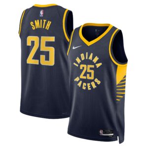 Indiana Pacers Nike Icon Edition Swingman Jersey - Navy - Jalen Smith - Unisex