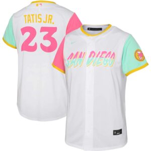 Infant San Diego Padres Fernando Tatis Jr. Nike White 2022 City Connect Player Jersey