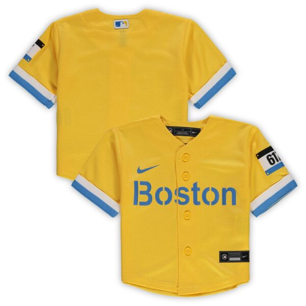 Infant Boston Red Sox Nike Gold MLB City Connect Replica Jersey