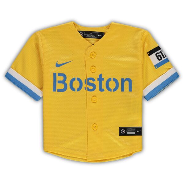 Infant Boston Red Sox Nike Gold MLB City Connect Replica Jersey