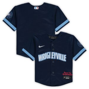 Infant Chicago Cubs Nike Navy MLB City Connect Replica Jersey