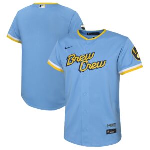 Infant Milwaukee Brewers Nike Powder Blue 2022 City Connect Replica Team Jersey