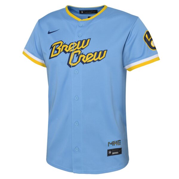 Infant Milwaukee Brewers Nike Powder Blue 2022 City Connect Replica Team Jersey