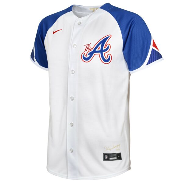 Infant Atlanta Braves Nike White City Connect Replica Player Jersey