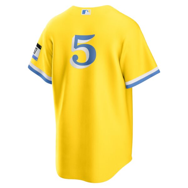 Men’s Boston Red Sox Enrique Hernandez Nike Gold/Light Blue City Connect Replica Player Jersey