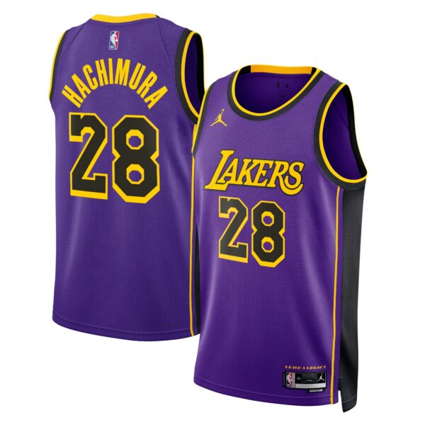 Los Angeles Lakers Jordan Statement Edition Swingman Jersey – Purple – Rui Hachimura – Unisex