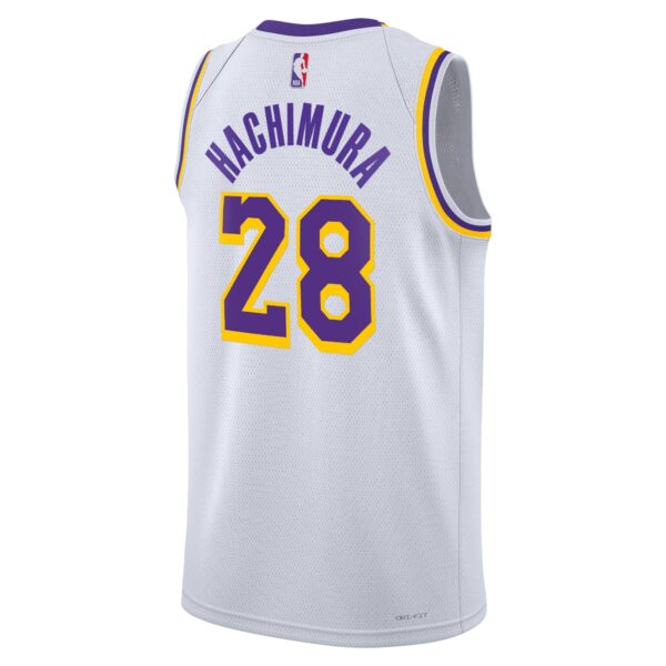 Los Angeles Lakers Nike Association Edition Swingman Jersey – White – Rui Hachimura – Unisex