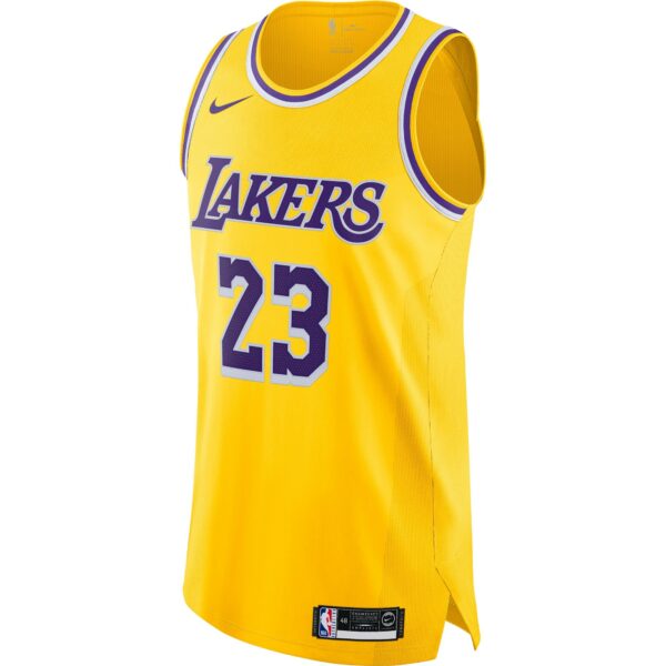 Los Angeles Lakers Nike Icon Authentic Jersey – LeBron James- Mens