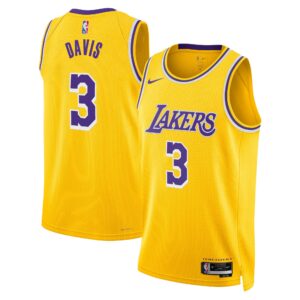 Los Angeles Lakers Nike Icon Edition Swingman Jersey - Gold - Anthony Davis - Unisex