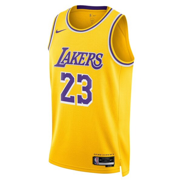 Los Angeles Lakers Nike Icon Edition Swingman Jersey – Gold – Lebron James – Unisex