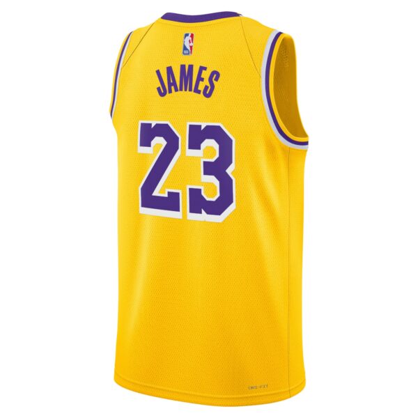 Los Angeles Lakers Nike Icon Edition Swingman Jersey – Gold – Lebron James – Unisex