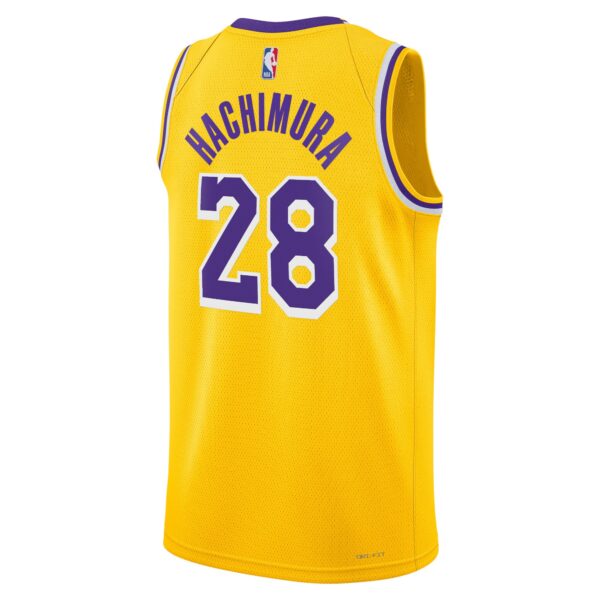 Los Angeles Lakers Nike Icon Edition Swingman Jersey – Gold – Rui Hachimura – Unisex