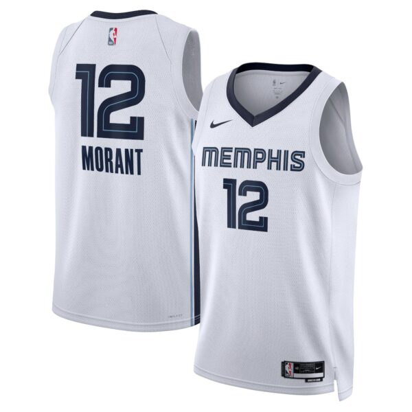 Memphis Grizzlies Nike Association Edition Swingman Jersey – White – Ja Morant – Unisex