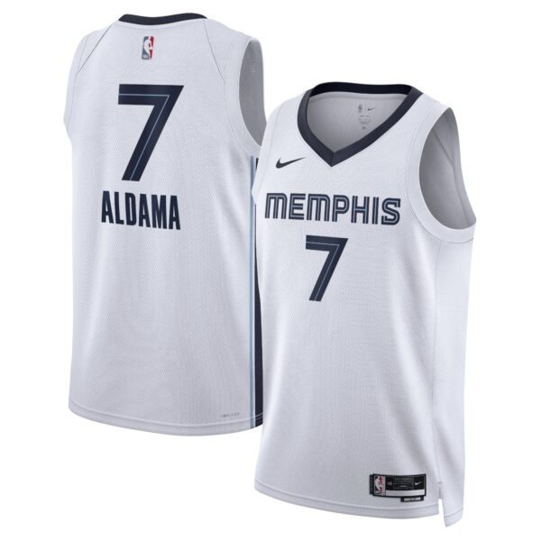 Memphis Grizzlies Nike Association Edition Swingman Jersey – White – Santi Aldama – Unisex