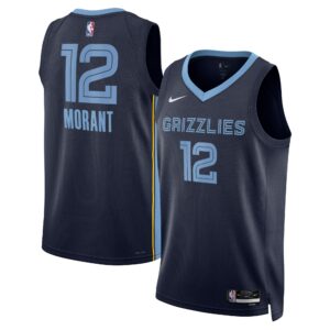 Memphis Grizzlies Nike Icon Edition Swingman Jersey - Navy - Ja Morant - Unisex