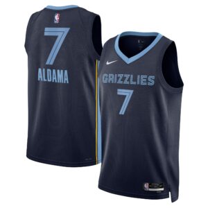 Memphis Grizzlies Nike Icon Edition Swingman Jersey - Navy - Santi Aldama - Unisex