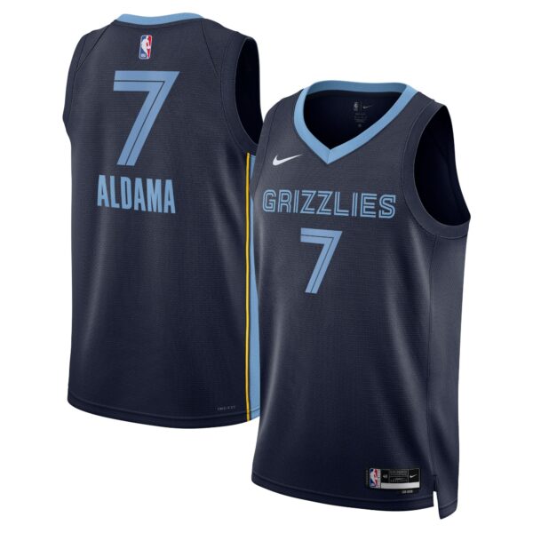 Memphis Grizzlies Nike Icon Edition Swingman Jersey – Navy – Santi Aldama – Unisex