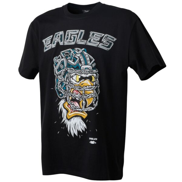 Men’s Philadelphia Eagles Distortedd Black LEADERS T-Shirt