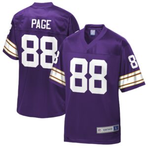 Men's Minnesota Vikings Alan Page NFL Pro Line Purple Retired Player Replica Jersey