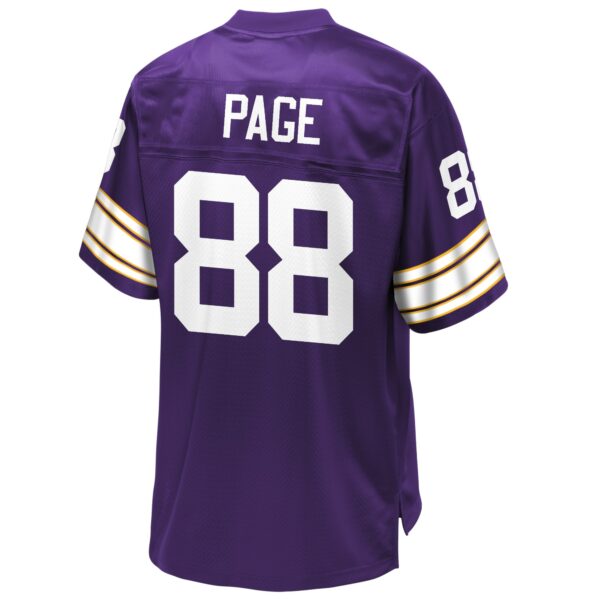 Men’s Minnesota Vikings Alan Page NFL Pro Line Purple Retired Player Replica Jersey