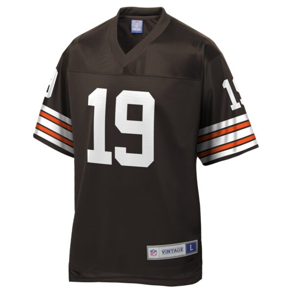 Men’s Cleveland Browns Bernie Kosar NFL Pro Line Brown Retired Player Replica Jersey