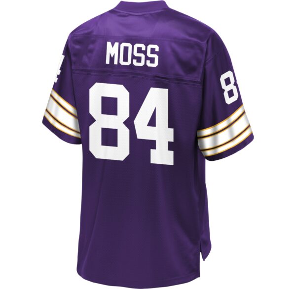 Men’s Minnesota Vikings Randy Moss NFL Pro Line Purple Retired Player Replica Jersey