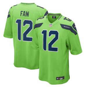 Men's Seattle Seahawks 12th Fan Nike Neon Green Game Jersey