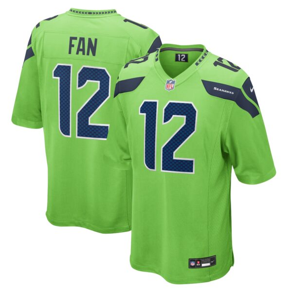 Men’s Seattle Seahawks 12th Fan Nike Neon Green Game Jersey