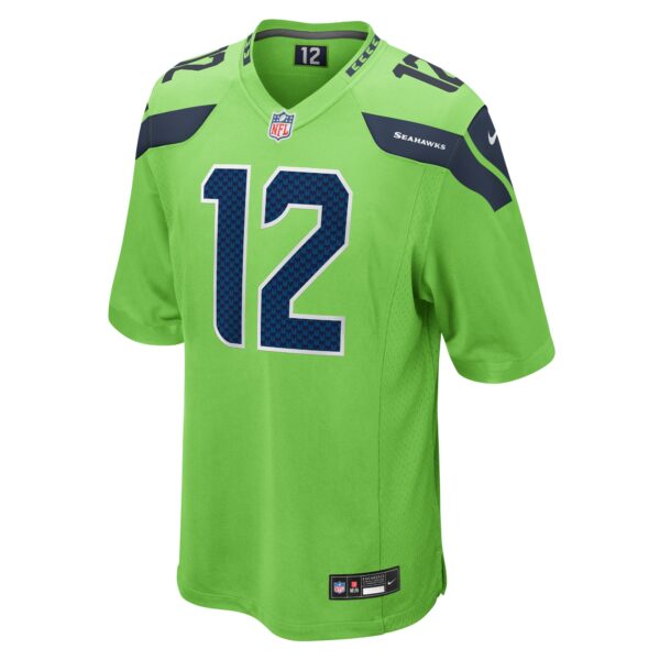 Men’s Seattle Seahawks 12th Fan Nike Neon Green Game Jersey