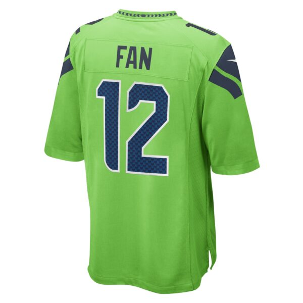 Men’s Seattle Seahawks 12th Fan Nike Neon Green Game Jersey