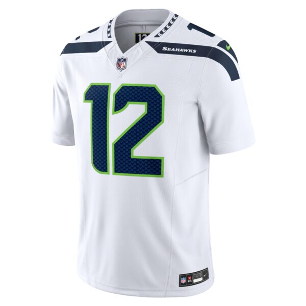 Men’s Seattle Seahawks 12th Fan Nike White Vapor F.U.S.E. Limited Jersey