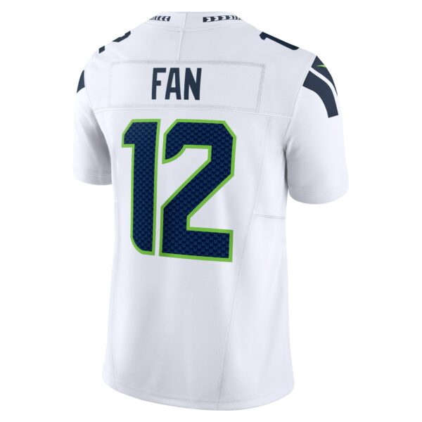 Men’s Seattle Seahawks 12th Fan Nike White Vapor F.U.S.E. Limited Jersey