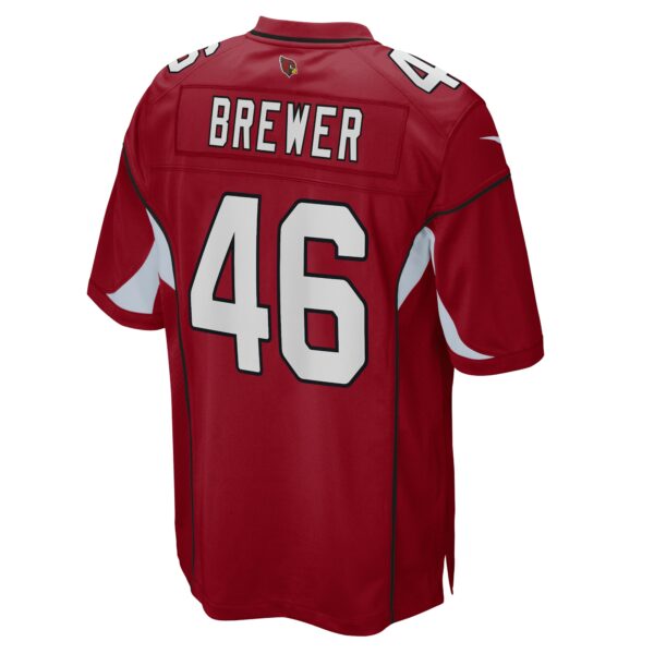 Men’s Arizona Cardinals Aaron Brewer Nike Cardinal Game Jersey