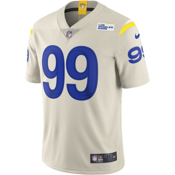 Men’s Los Angeles Rams Aaron Donald Nike Bone Vapor Limited Jersey