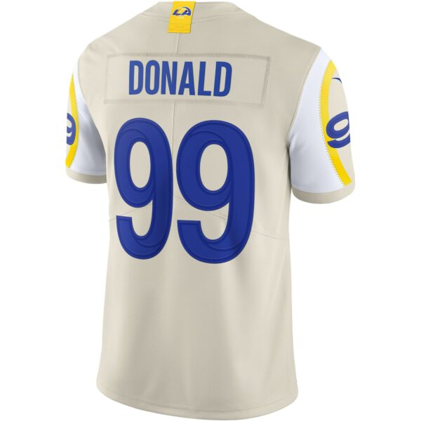 Men’s Los Angeles Rams Aaron Donald Nike Bone Vapor Limited Jersey