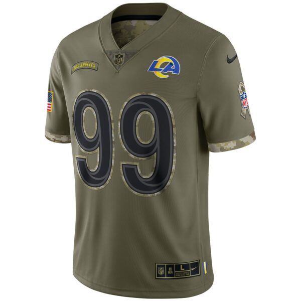 Men’s Los Angeles Rams Nike Olive 2022 Salute To Service Limited Jersey