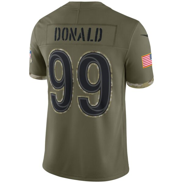 Men’s Los Angeles Rams Nike Olive 2022 Salute To Service Limited Jersey