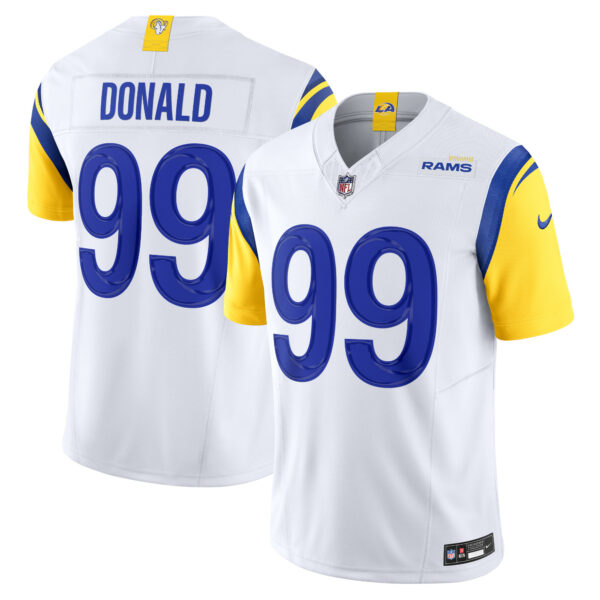 Men’s Los Angeles Rams Aaron Donald Nike White Vapor F.U.S.E. Limited Jersey