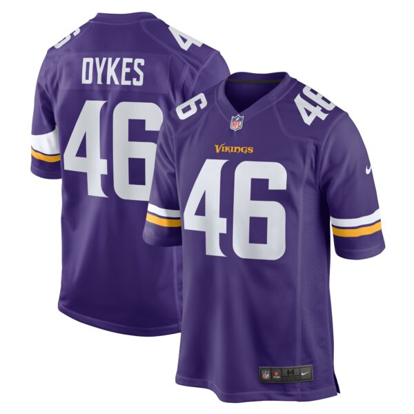 Men’s Minnesota Vikings Aaron Dykes Nike Purple Team Game Jersey