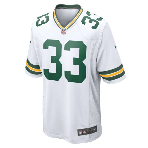 Men’s Green Bay Packers Aaron Jones Nike White Game Player Jersey