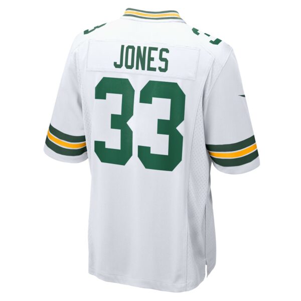 Men’s Green Bay Packers Aaron Jones Nike White Game Player Jersey