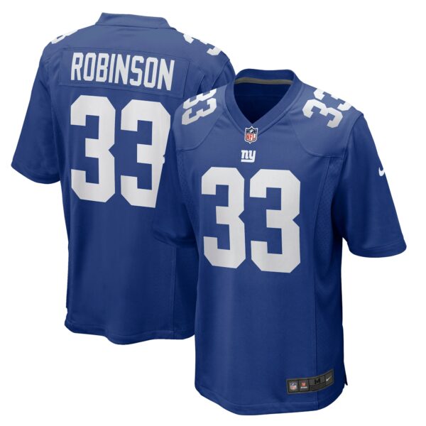 Men’s New York Giants Aaron Robinson Nike Royal Game Player Jersey