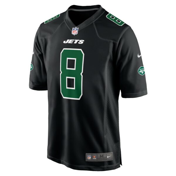 Men’s New York Jets Aaron Rodgers Nike Black Fashion Game Jersey