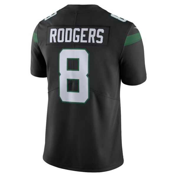 Men’s New York Jets Aaron Rodgers Nike Black Vapor Untouchable Limited Jersey