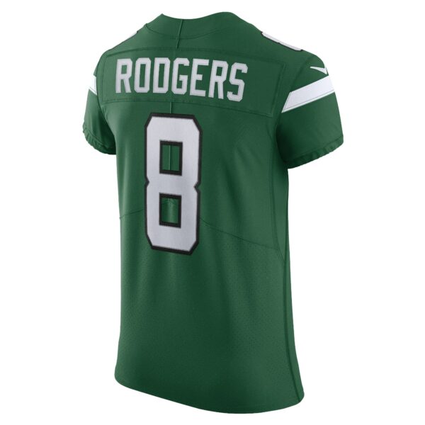 Men’s New York Jets Aaron Rodgers Nike Gotham Green Alternate Vapor F.U.S.E. Elite Jersey