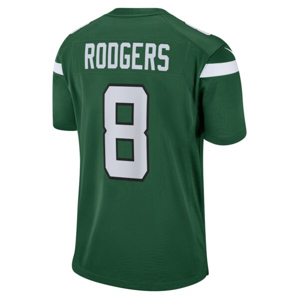 Men’s New York Jets Aaron Rodgers Nike Gotham Green Game Jersey