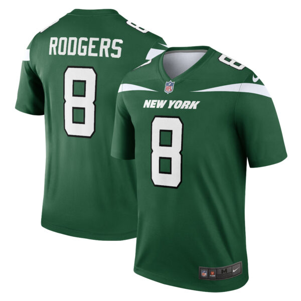 Men’s New York Jets Aaron Rodgers Nike Gotham Green Legend Player Jersey