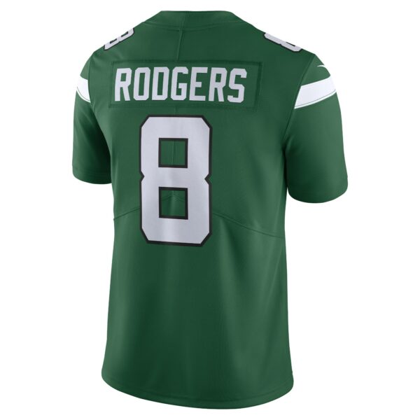 Men’s New York Jets Aaron Rodgers Nike Gotham Green Vapor Untouchable Limited Jersey